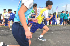 八潮市中学校駅伝競走大会が行われました。
