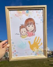 手形足形アートte-to-te」さんの似顔絵コラボイベント